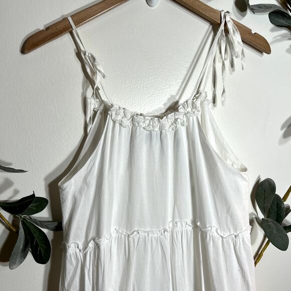 Charlie Holiday Senorita White Cotton Maxi Dress LAST CALL - Picture 6 of 12